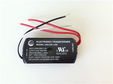 electronic transformer for lv halogen lamps|electronic transformer model hd150 120.